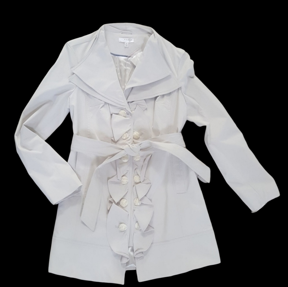 Kenar women's coat M ruffled NWT
